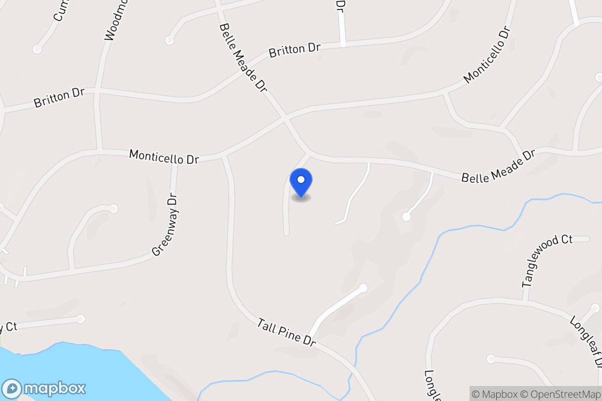 Map of 6032 Belle Meade Ct
