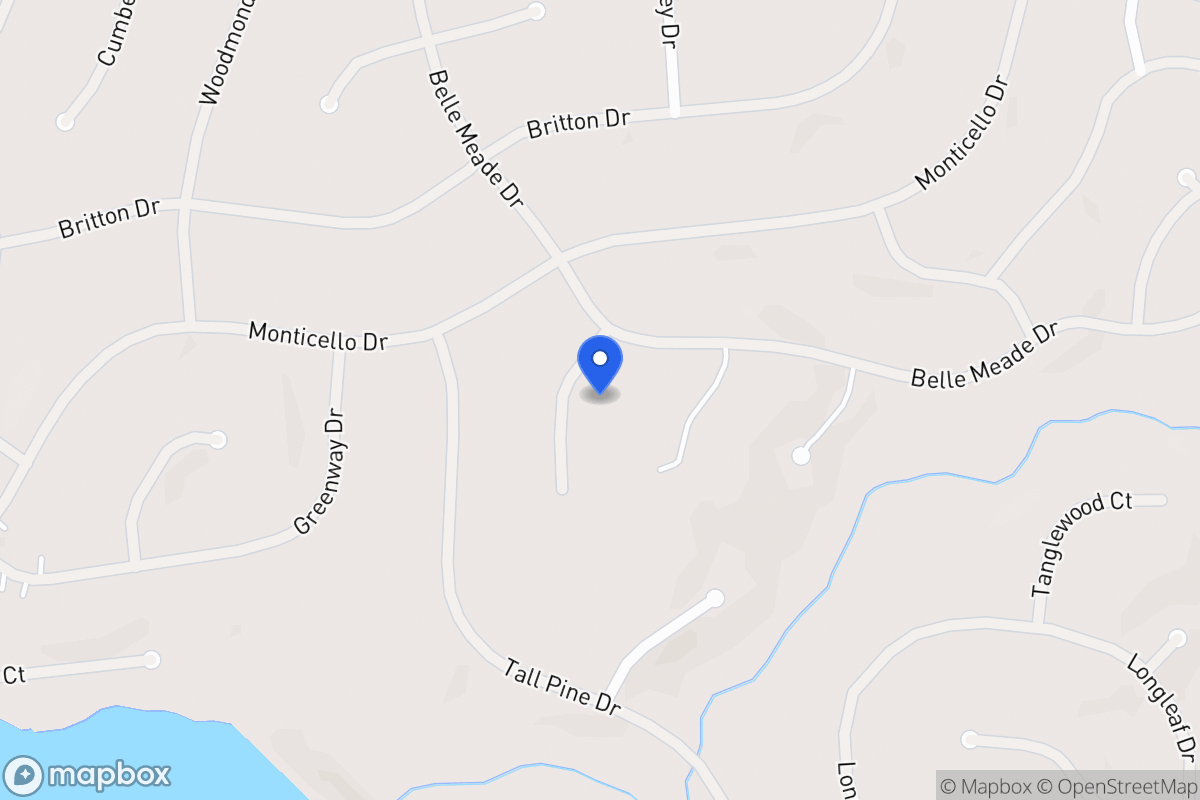 Map of 6033 Belle Meade Ct