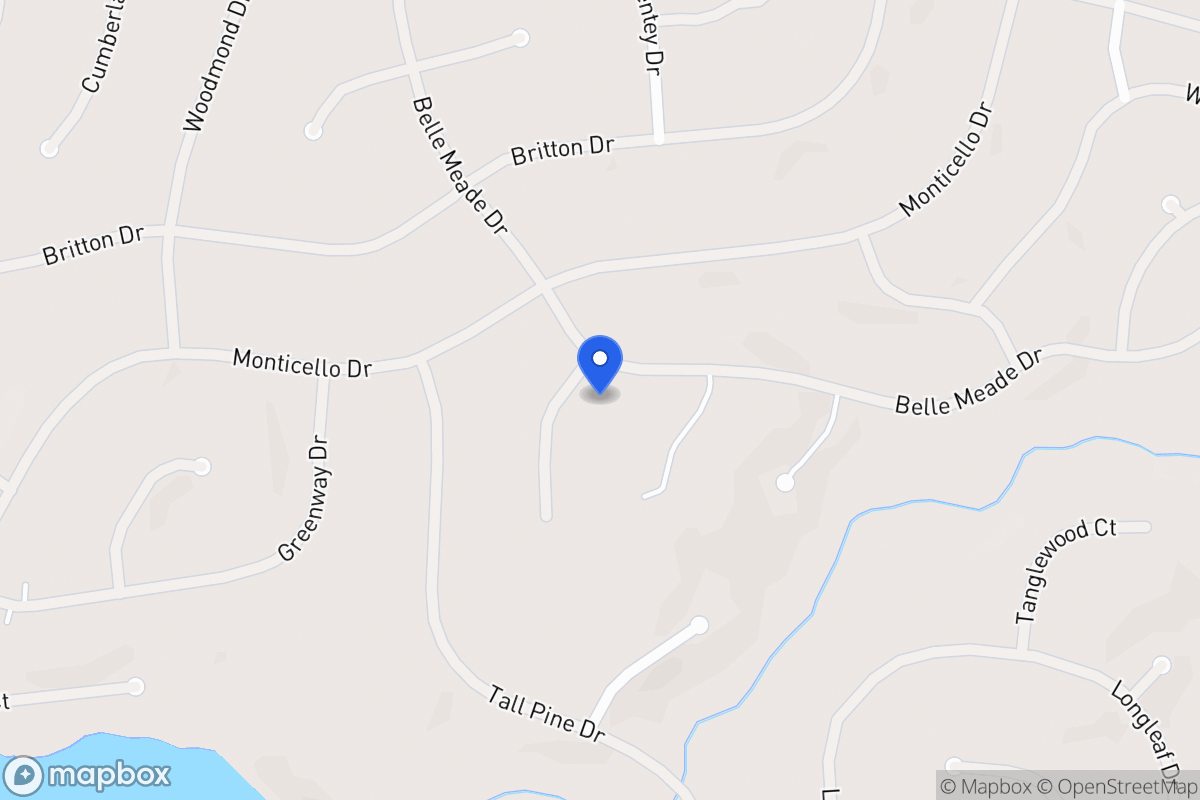 Map of 6034 Belle Meade Ct