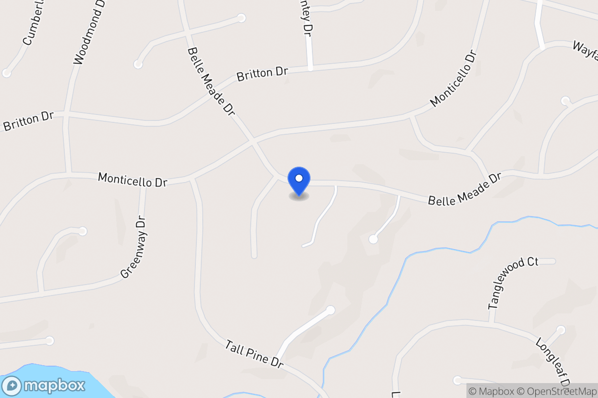 Map of 6035 Belle Meade Dr