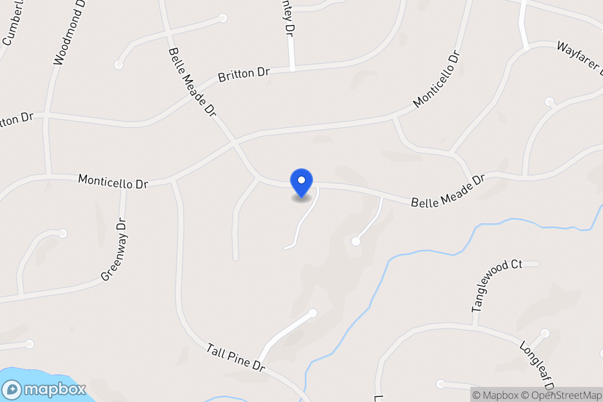 Map of 6036 Belle Meade Dr