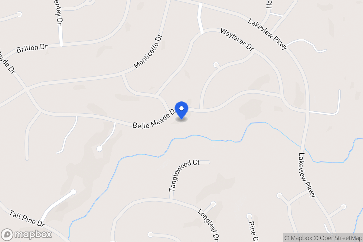 Map of 6064 Belle Meade Dr