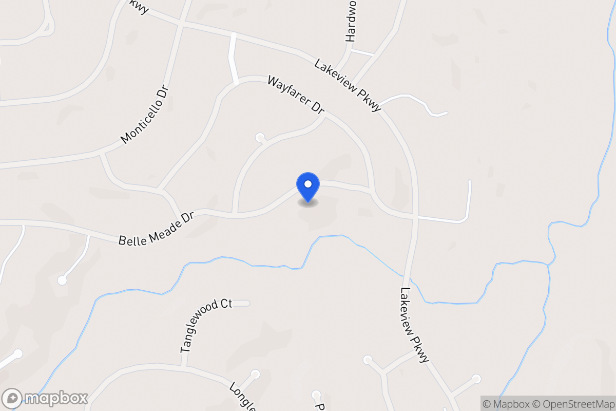 Map of 6072 Belle Meade Dr