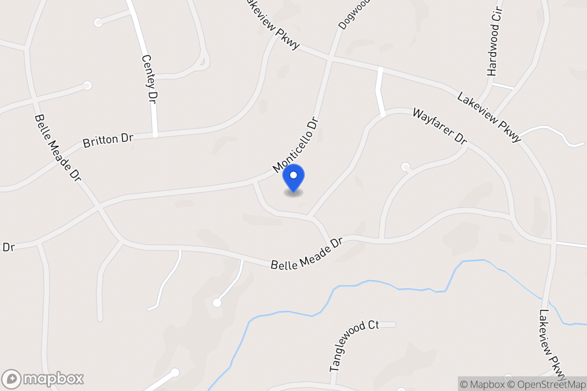 Map of 6109 Fair Oak Dr
