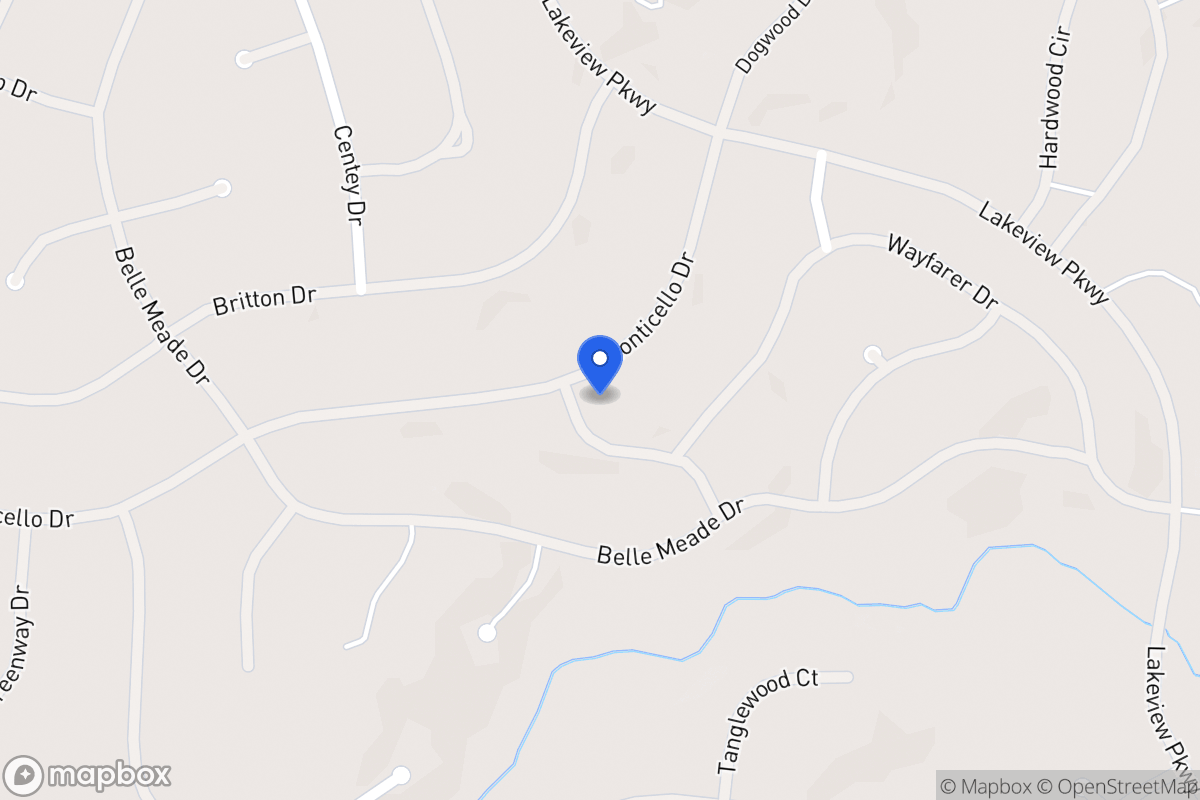 Map of 6111 Fair Oak Dr