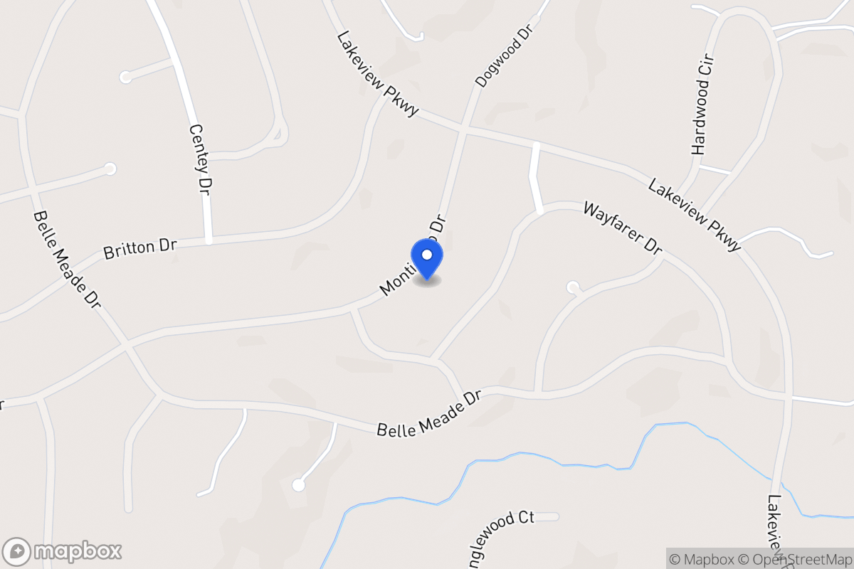 Map of 6114 Monticello Dr
