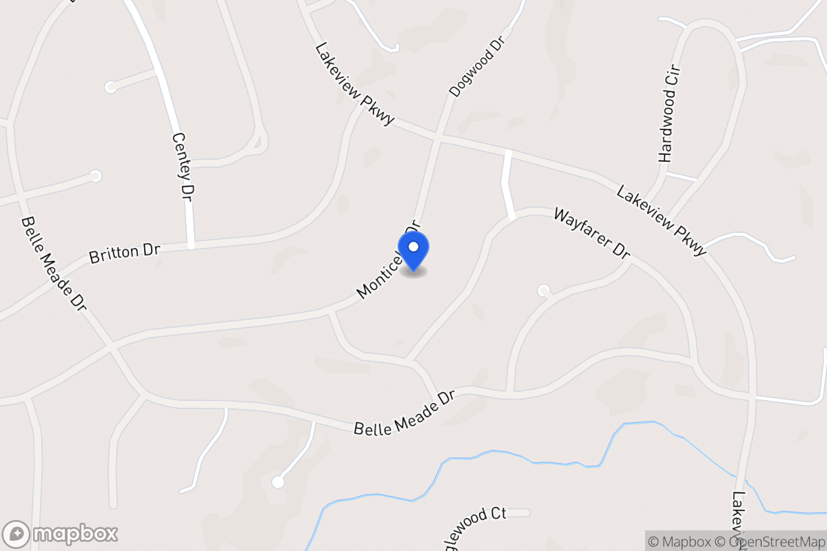 Map of 6115 Monticello Dr