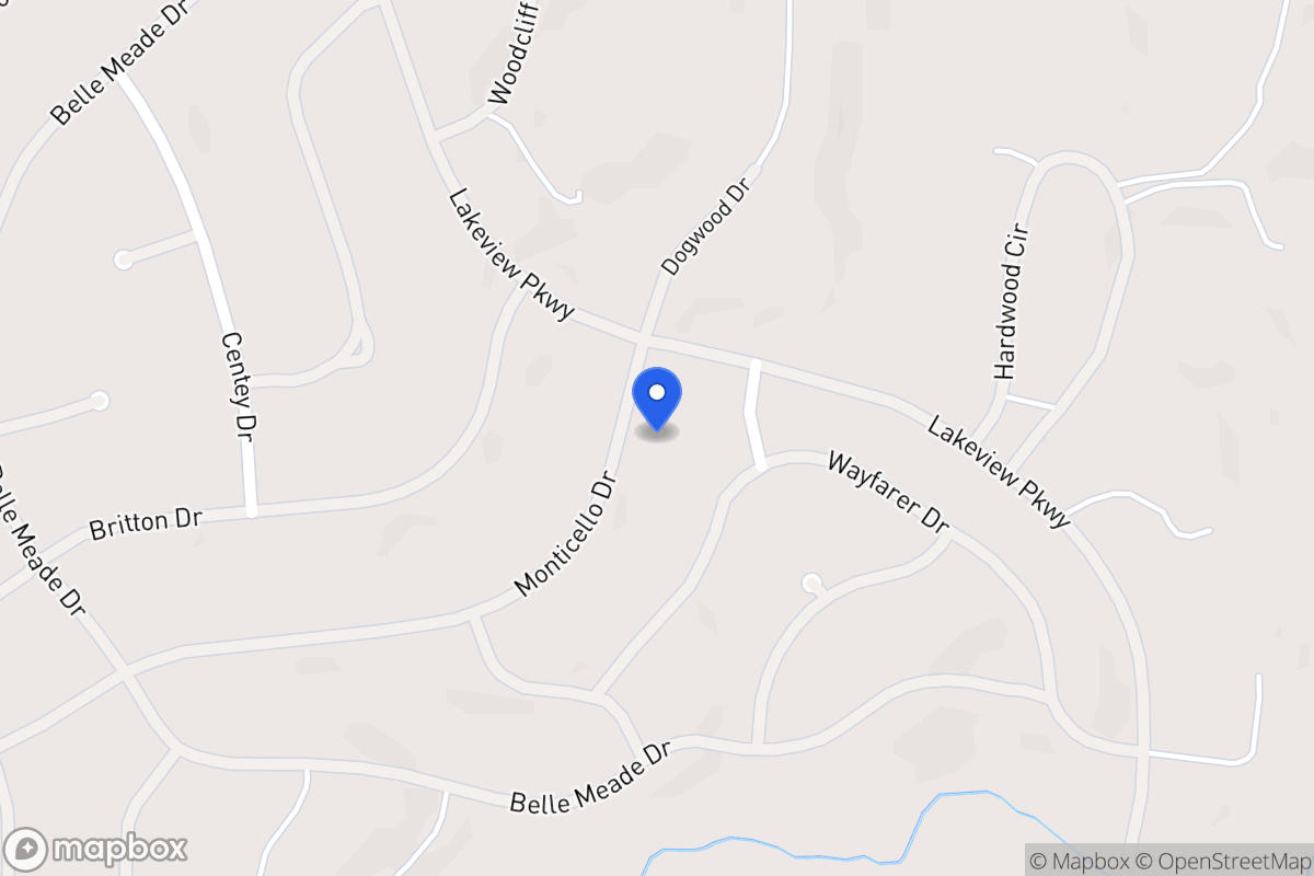 Map of 6120 Monticello Dr