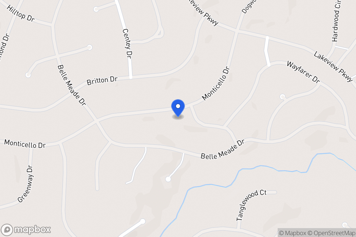 Map of 6128 Monticello Dr