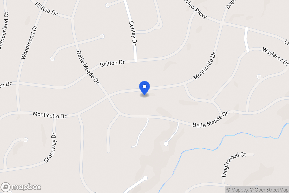 Map of 6134 Monticello Dr