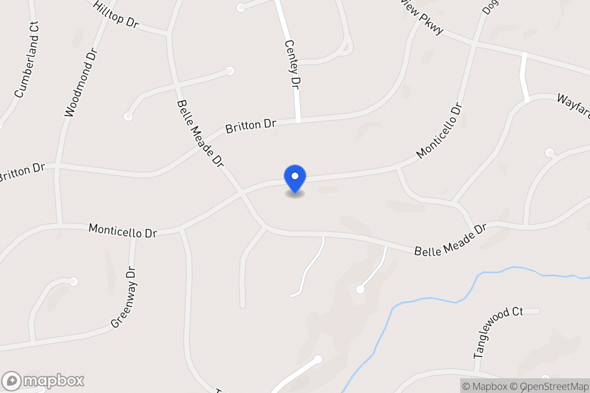 Map of 6136 Monticello Dr