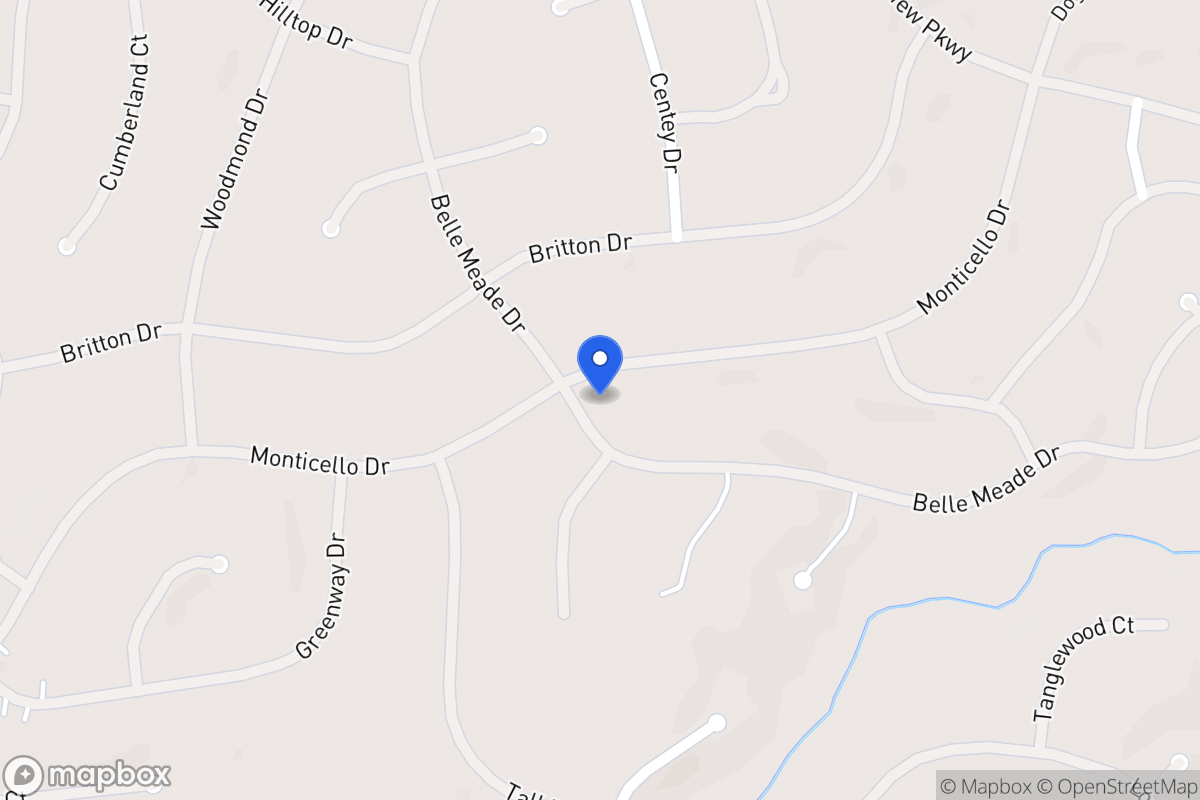 Map of 6138 Monticello Dr