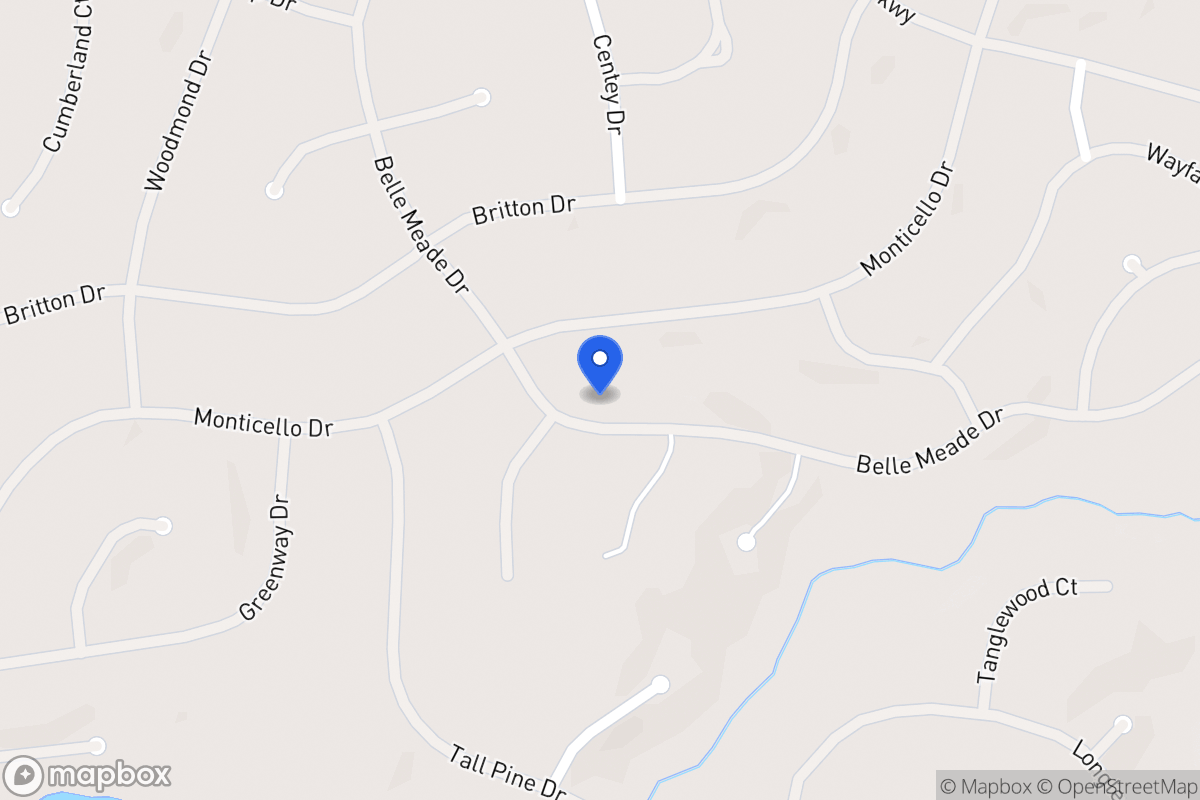 Map of 6141 Belle Meade Dr