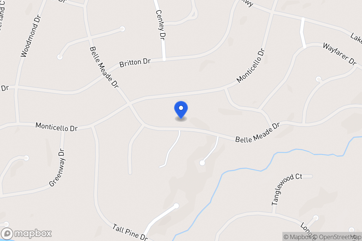 Map of 6143 Belle Meade Dr