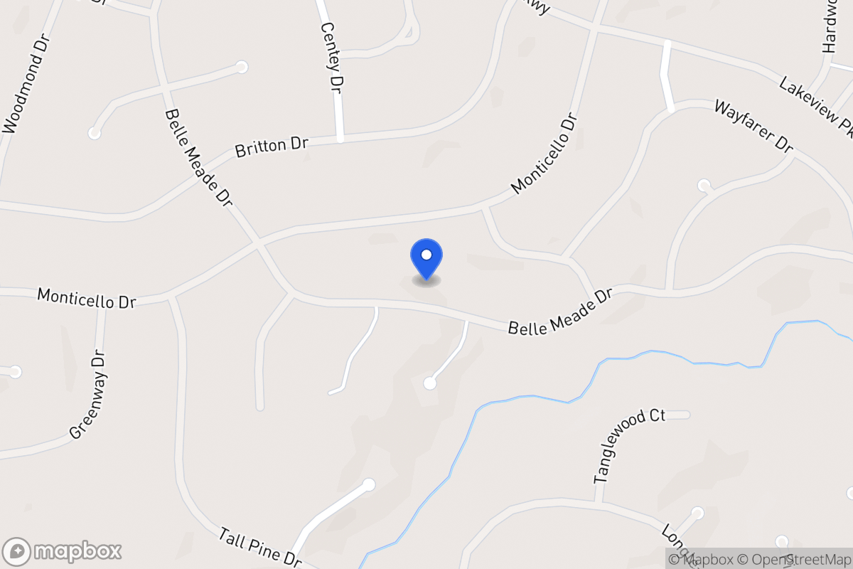 Map of 6146 Belle Meade Dr