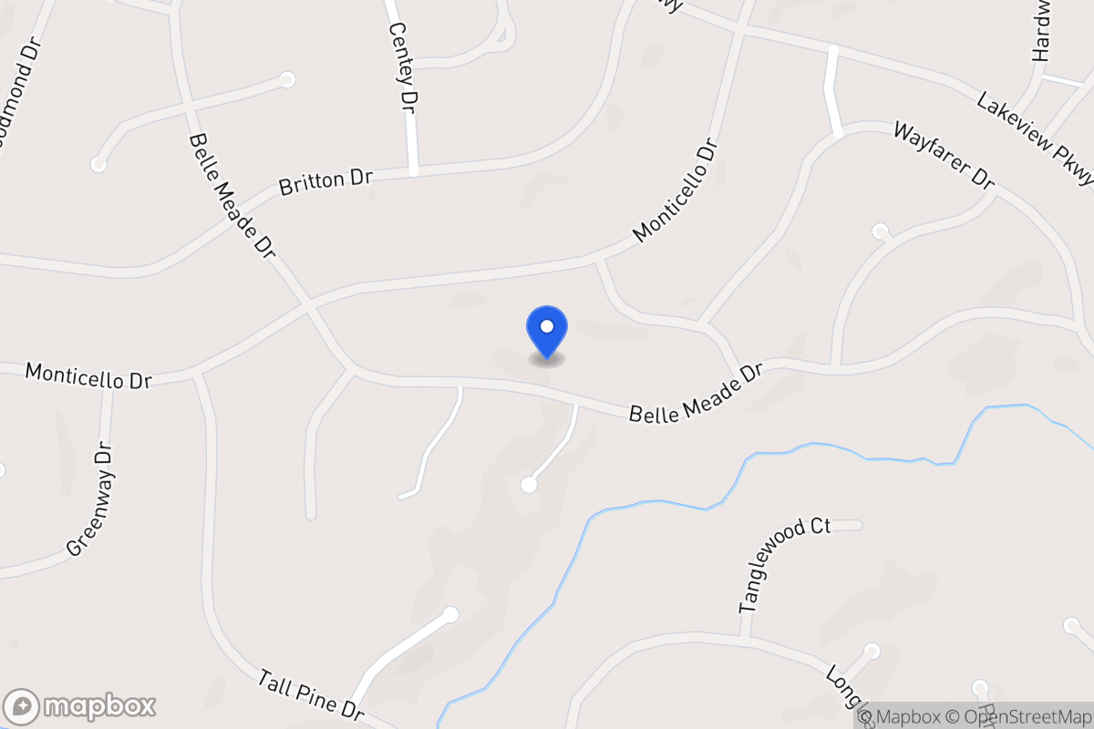 Map of 6147 Belle Meade Dr