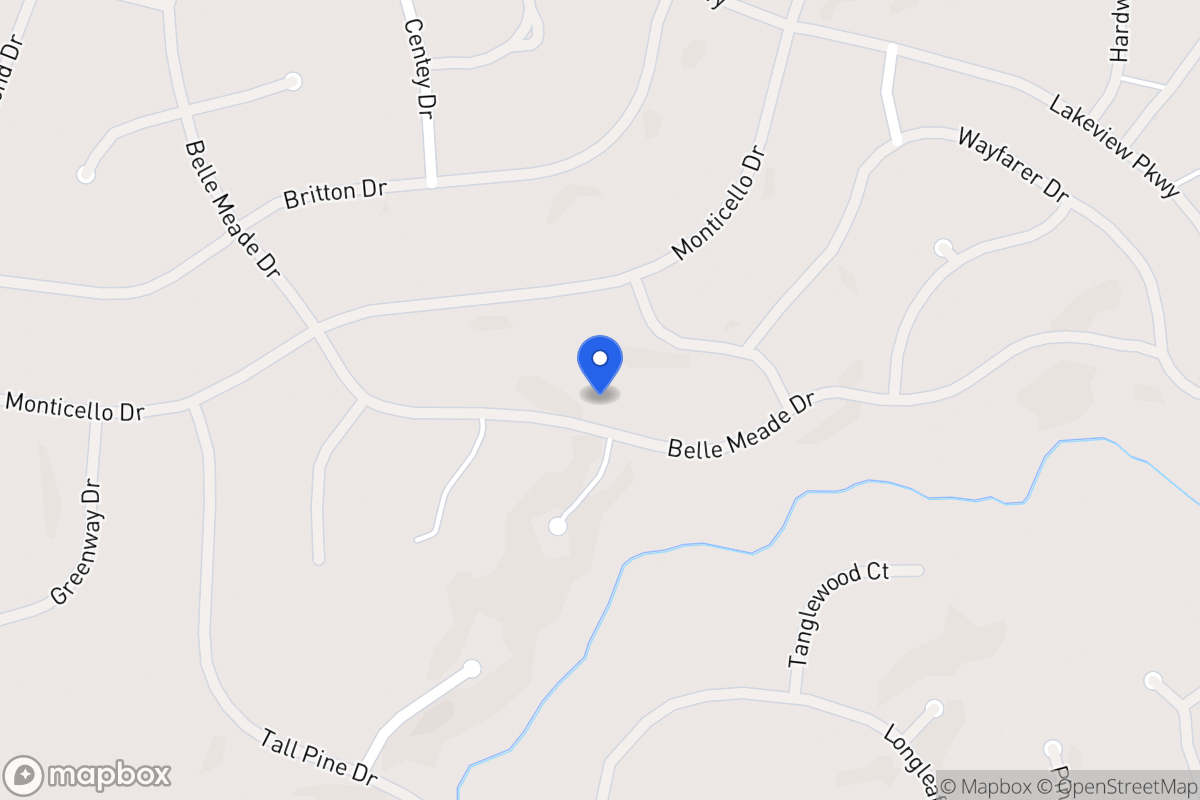 Map of 6148 Belle Meade Dr