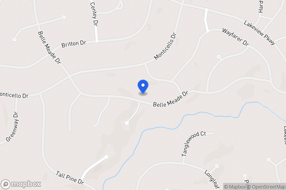 Map of 6149 Belle Meade Dr
