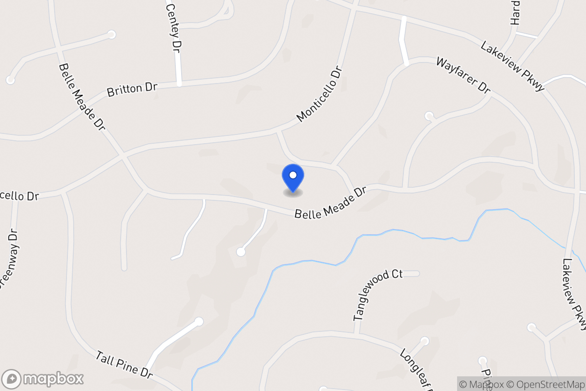 Map of 6150 Belle Meade Dr