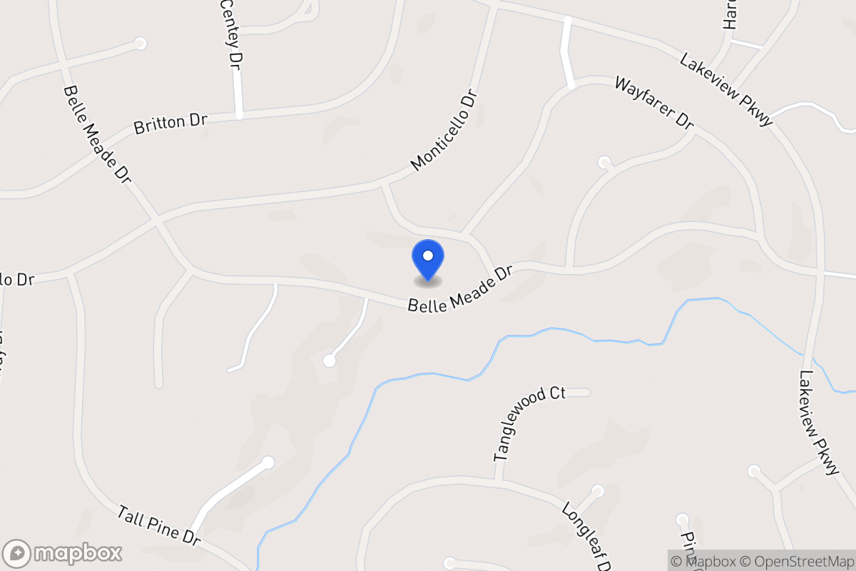 Map of 6151 Belle Meade Dr