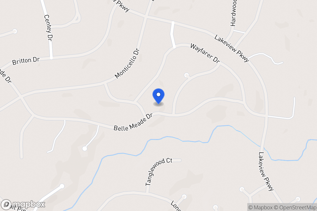 Map of 6155 Belle Meade Dr