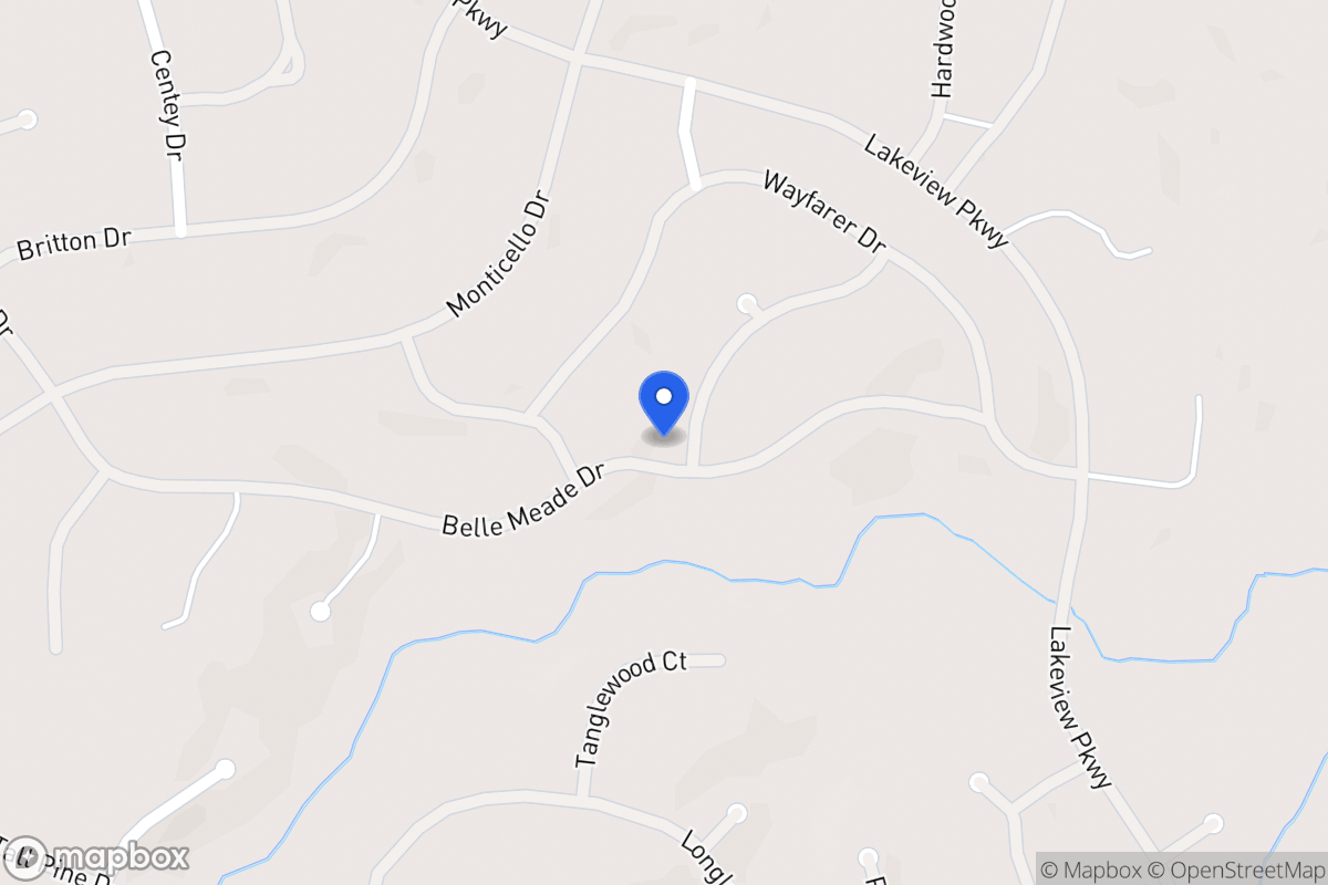 Map of 6156 Belle Meade Dr