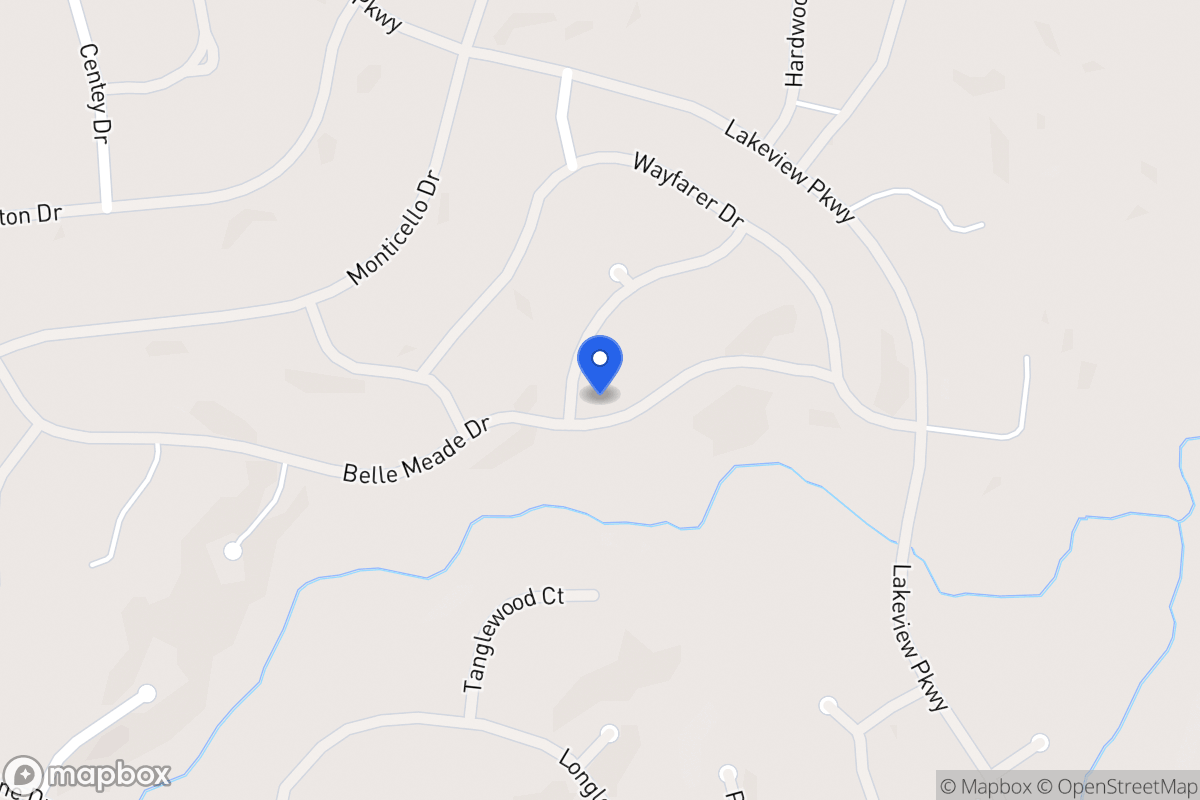 Map of 6179 Belle Meade Dr