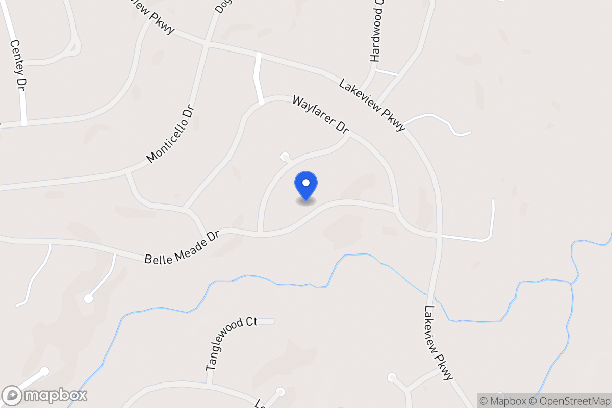 Map of 6194 Belle Meade Dr
