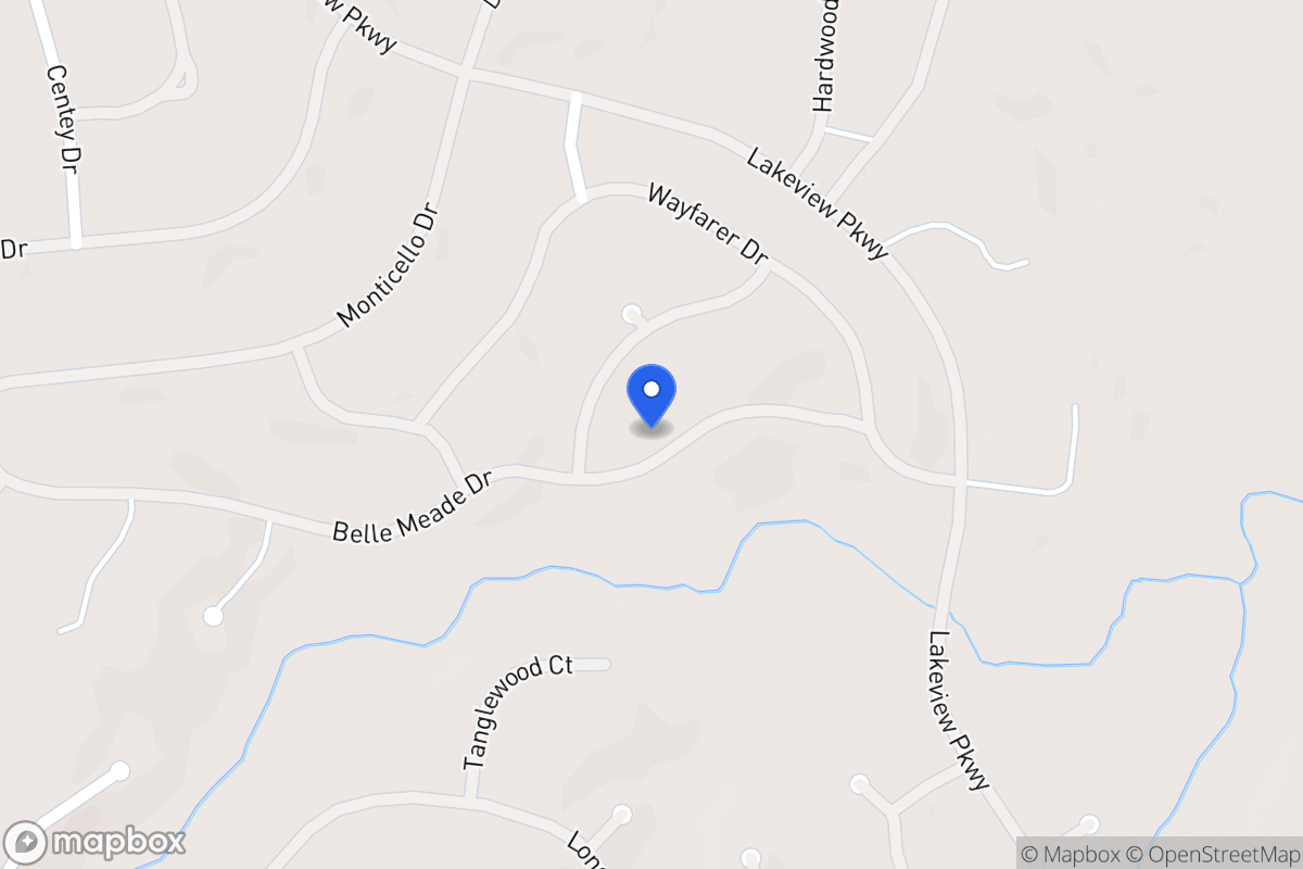 Map of 6195 Belle Meade Dr