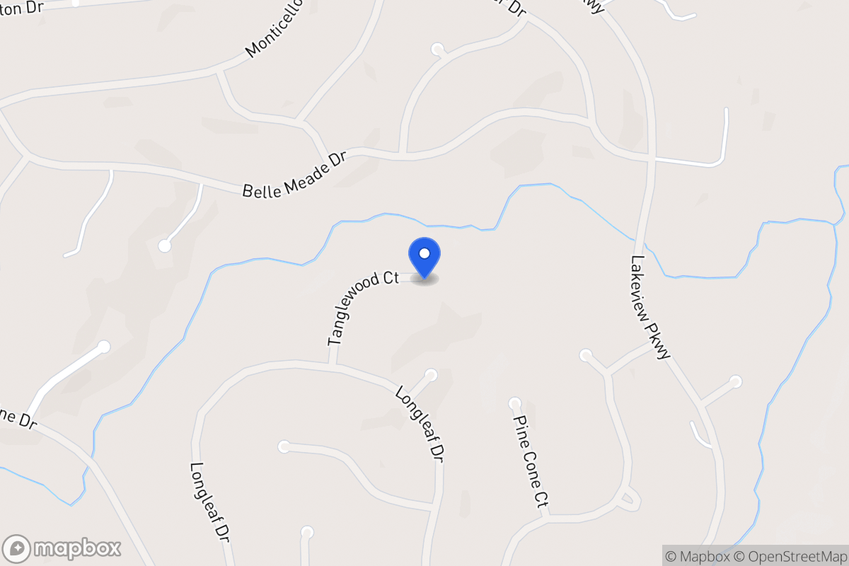 Map of Belle Meade Dr