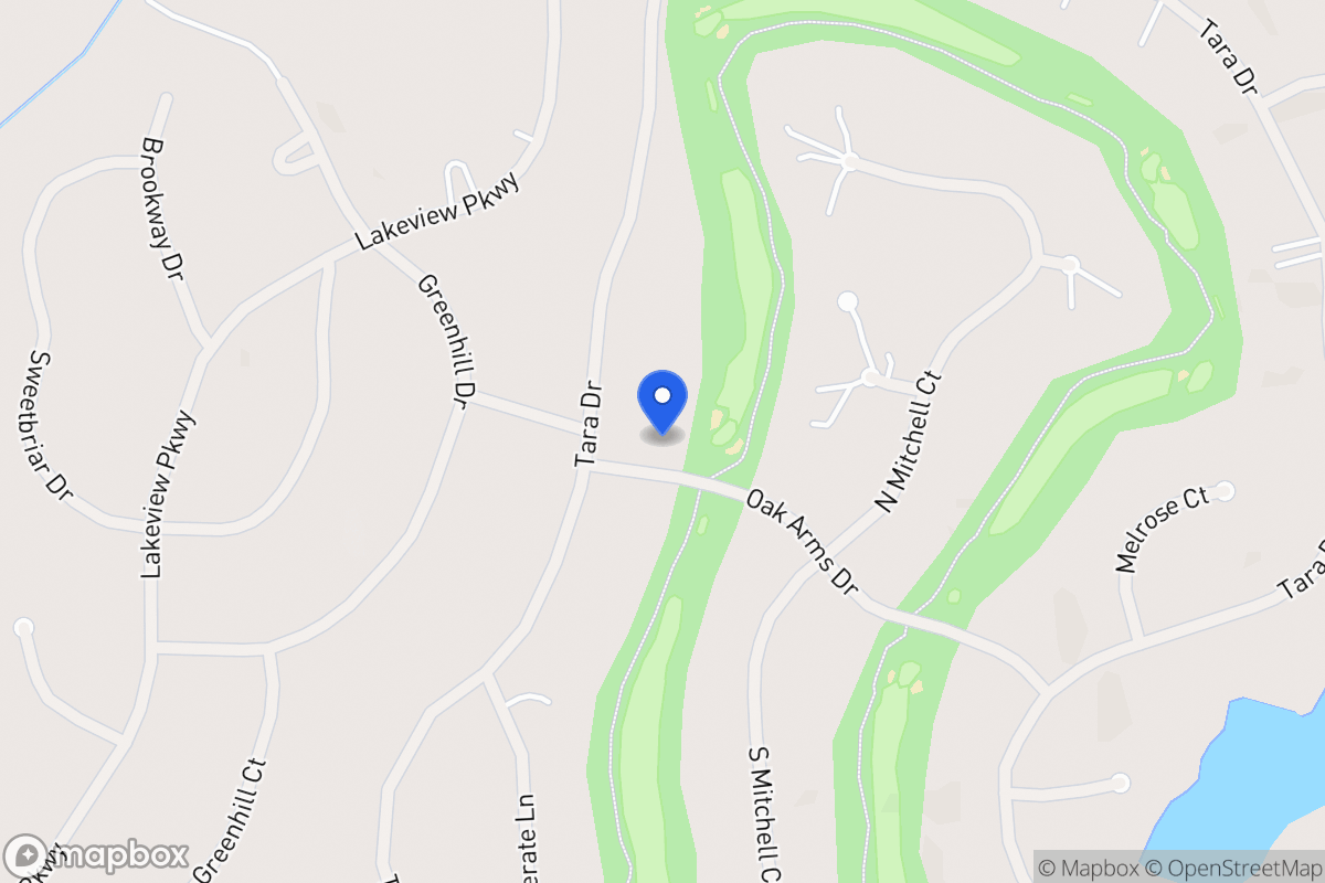 Map of 7265 Oak Arms Dr
