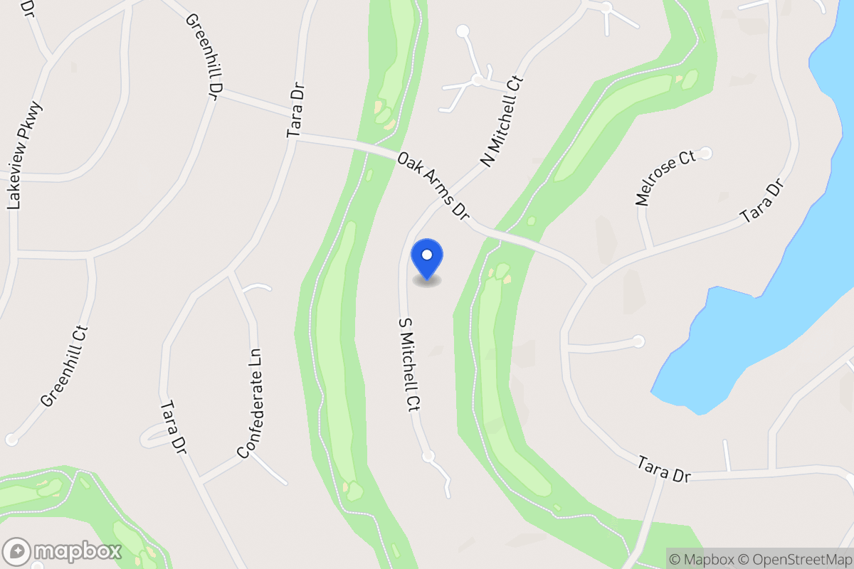 Map of 7336 S Mitchell Ct