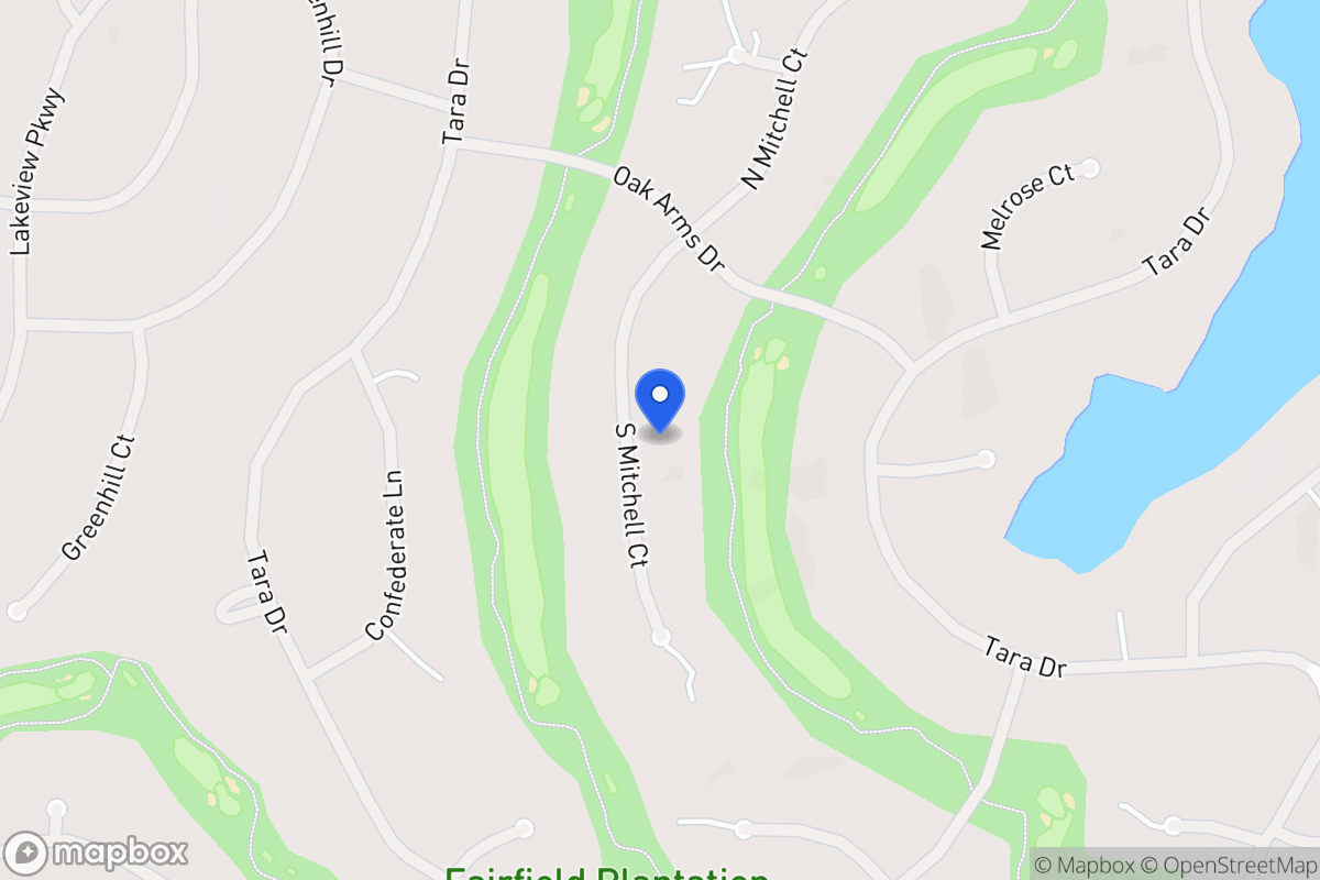 Map of 7338 S Mitchell Ct