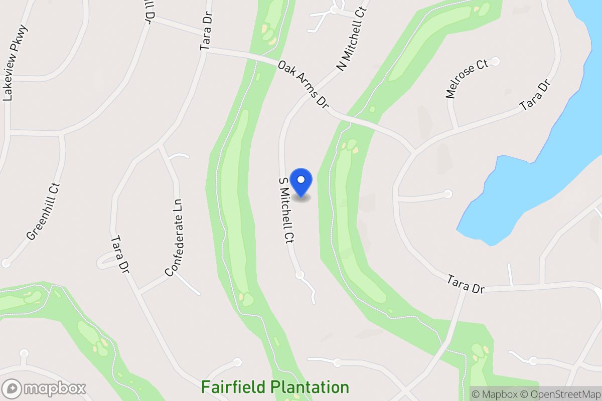 Map of 7339 S Mitchell Ct