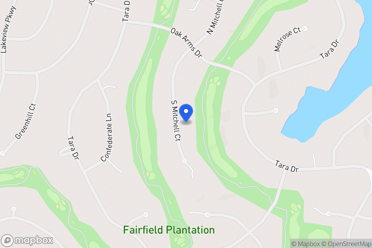 Map of 7340 S Mitchell Ct
