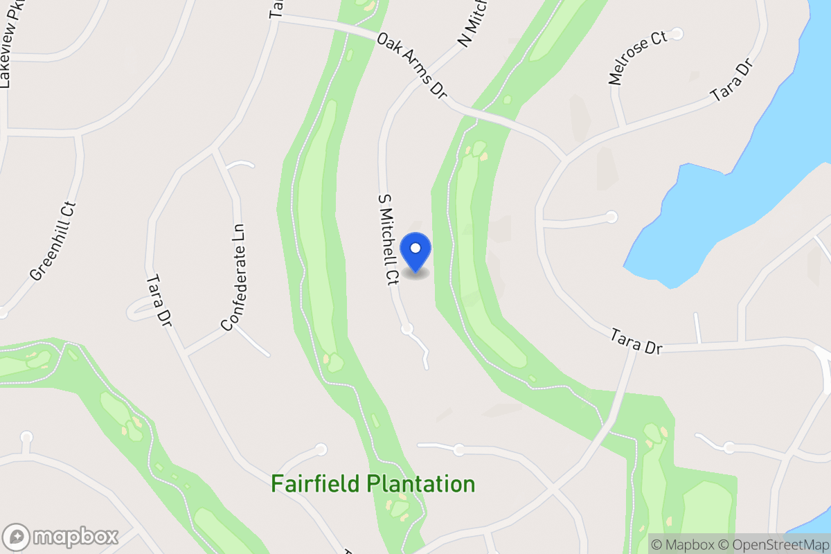Map of 7342 S Mitchell Ct