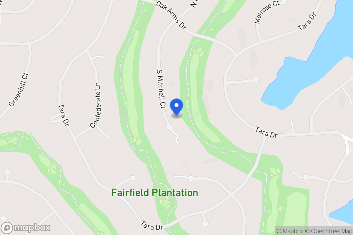 Map of 7343 S Mitchell Ct