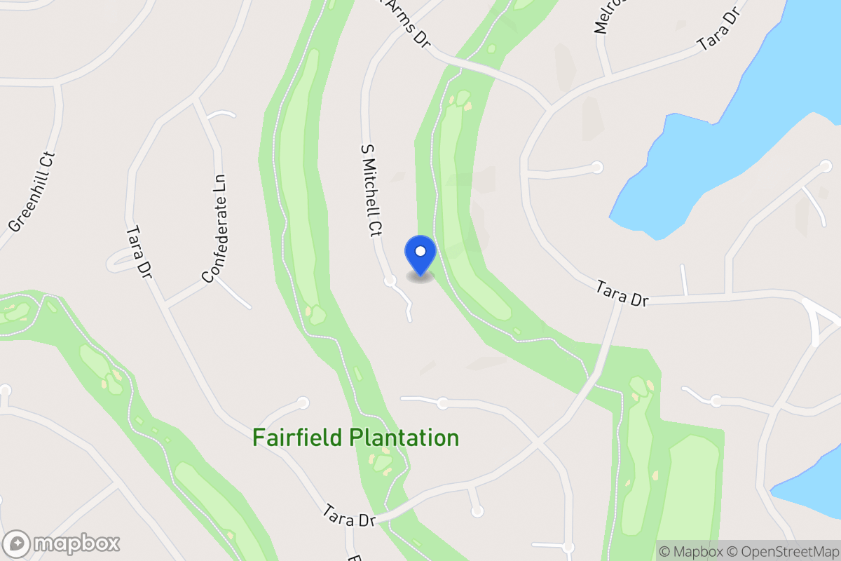 Map of 7344 S Mitchell Ct