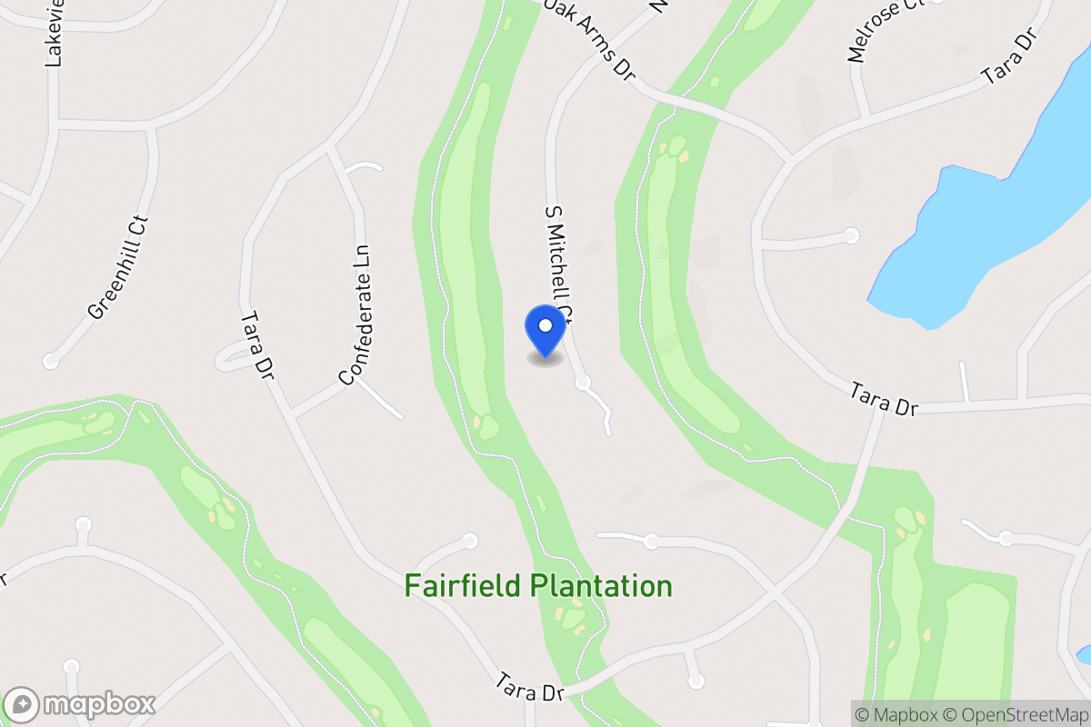 Map of 7349 S Mitchell Ct
