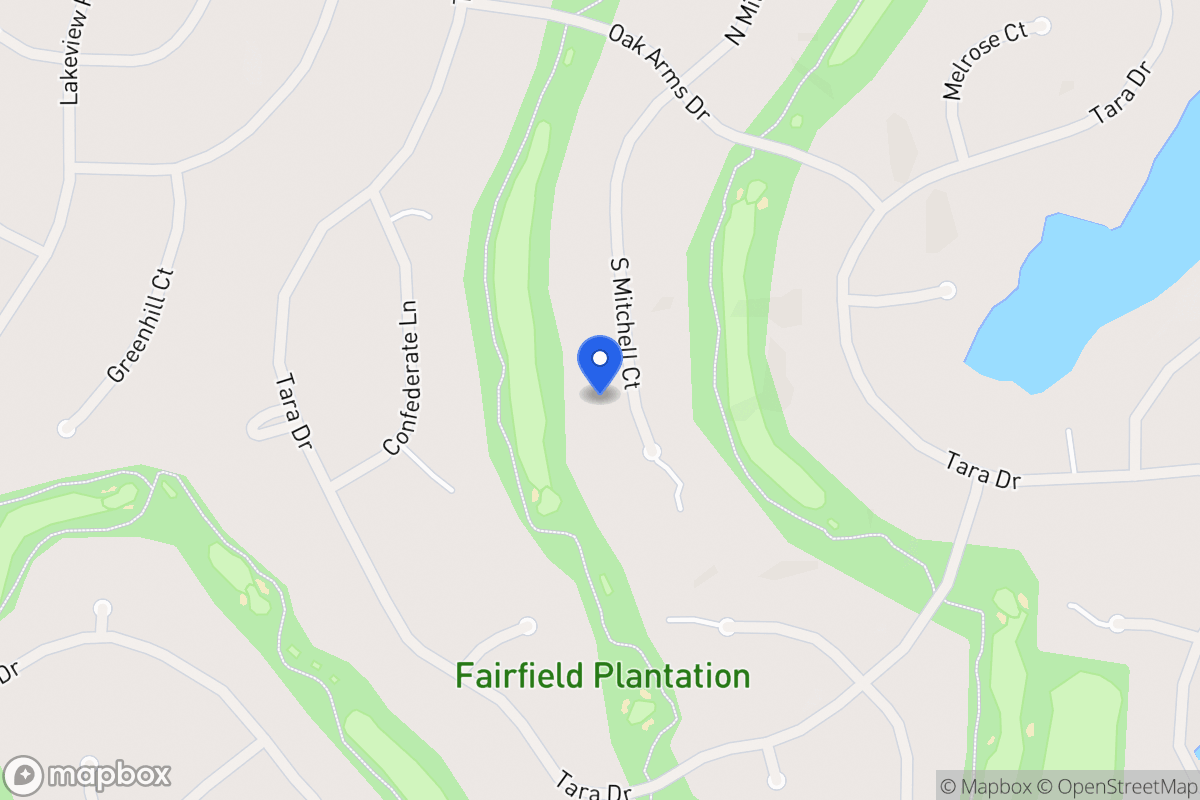 Map of 7350 S Mitchell Ct