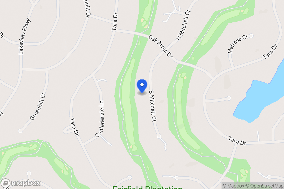 Map of 7354 S Mitchell Ct