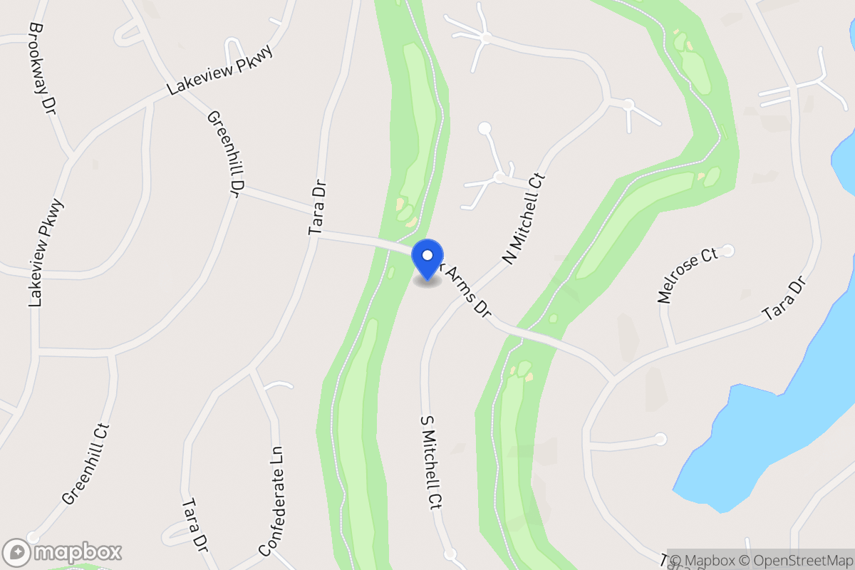 Map of 7360 S Mitchell Ct