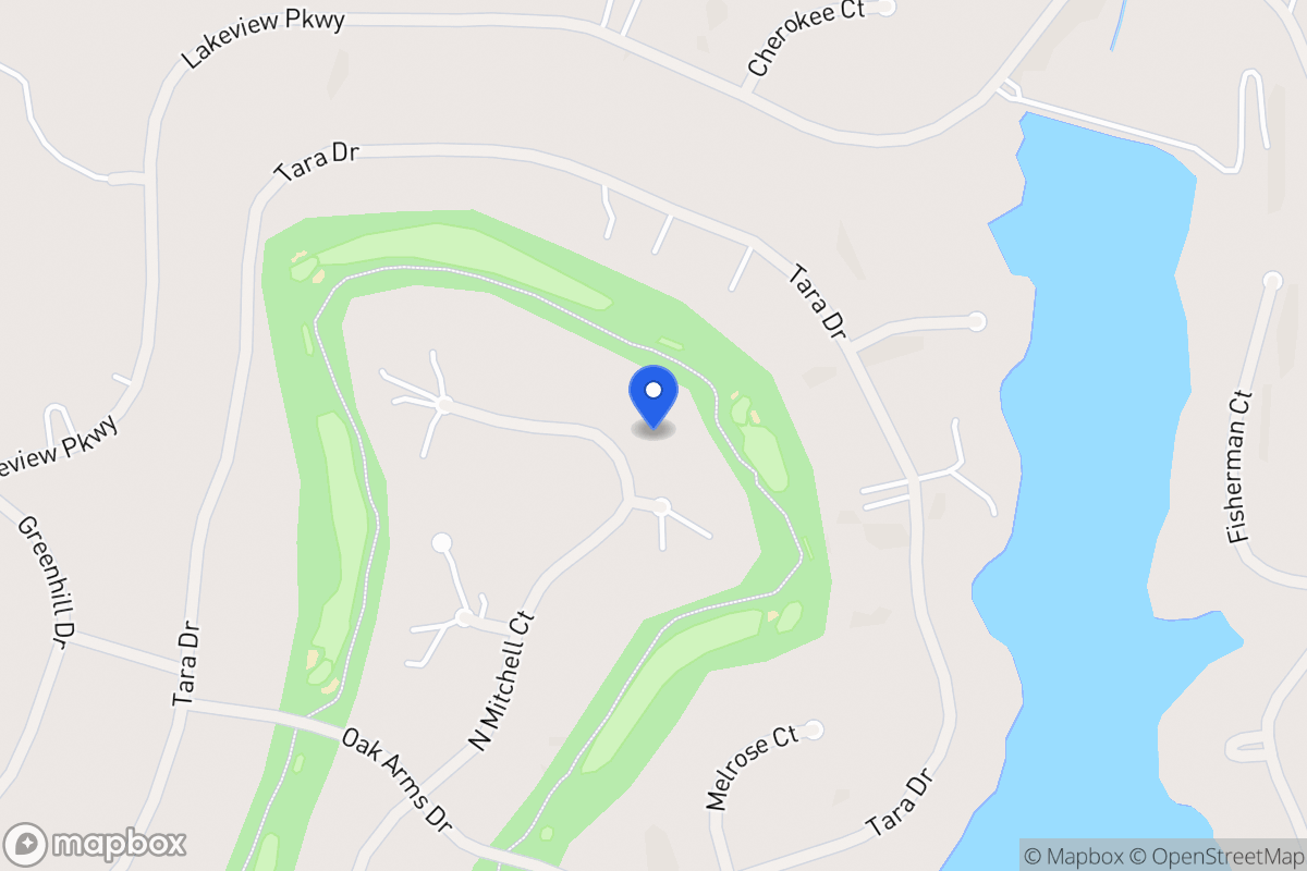 Map of 7386 N Mitchell Ct