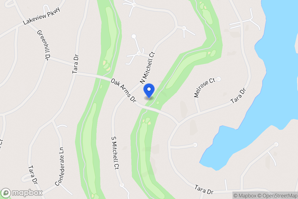 Map of 7401 Oak Arms Dr