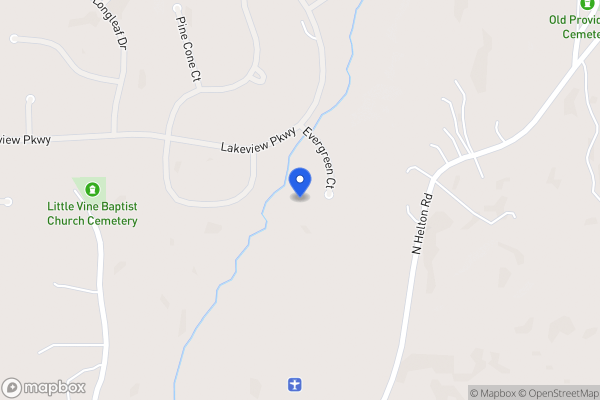Map of 8120 Evergreen Ct
