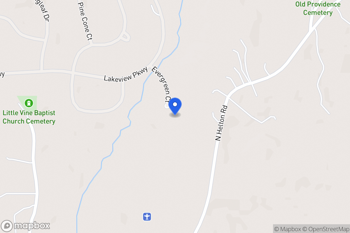Map of 8123 Evergreen Ct
