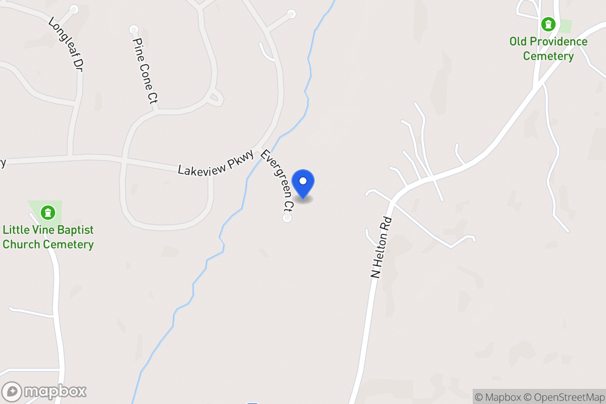 Map of 8125 Evergreen Ct