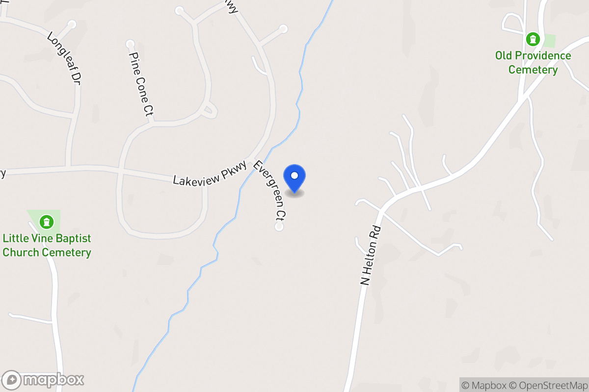 Map of 8126 Evergreen Ct