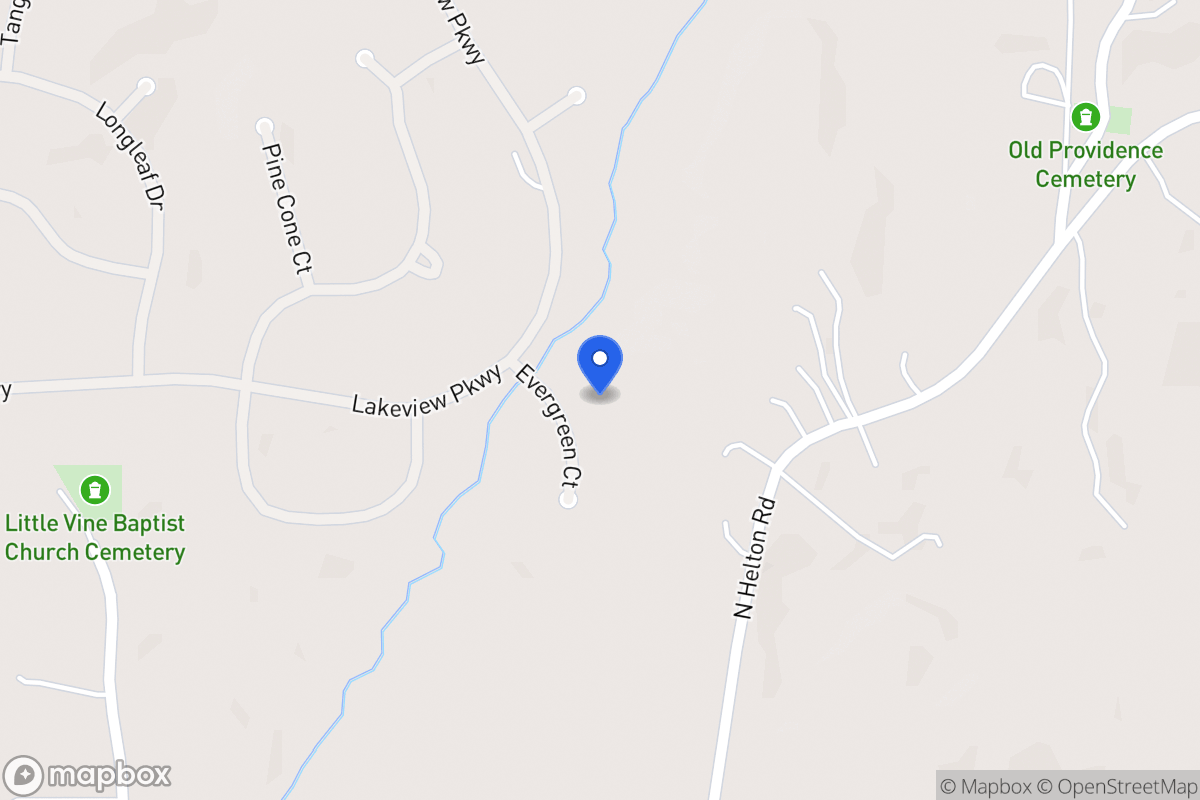 Map of 8127 Evergreen Ct