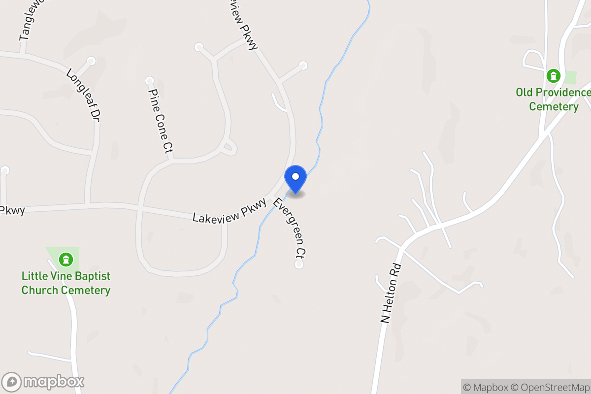 Map of 8128 Evergreen Ct